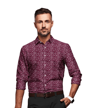 JSPARK Premium Cotton Floral Printed Shirt for Men | Full Sleeves | Cotton Shirt | Printed Shirt