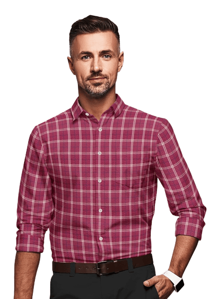 Check shirt for men