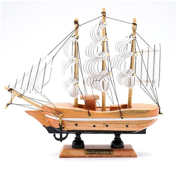 ADA Handicraft Wooden Beautiful Antique Decorative Wooden Sailing Ship Showpiece