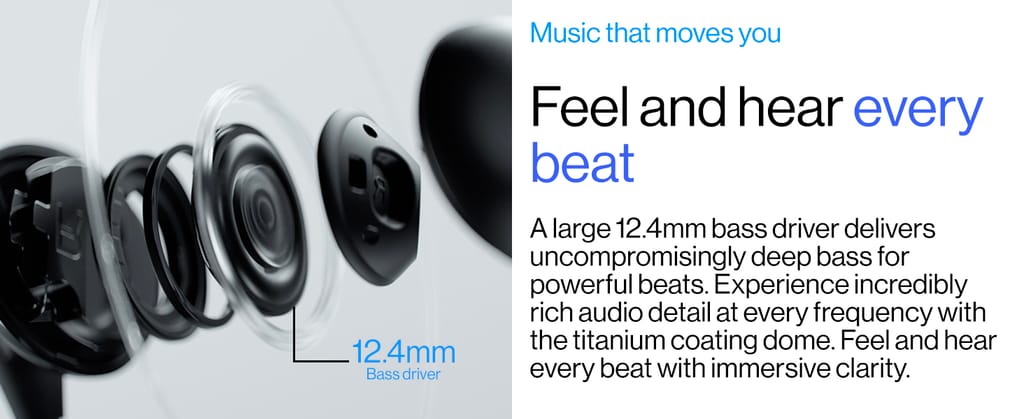 Oneplus Bullets Z2 Bluetooth Wireless in Ear Earphones with Mic, Bombastic Bass - 12.4 mm Drivers, 10 Mins Charge - 20 Hrs Music, 30 Hrs Battery Life, IP55 Dust and Water Resistant (Magico Black)