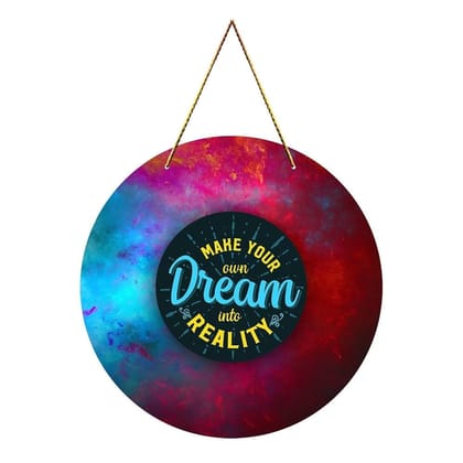 Charmor Motivational Round Wall Hanger for Home Decor| Office| Gift| Bedroom| Living Room Wall Decoration (WH4911)