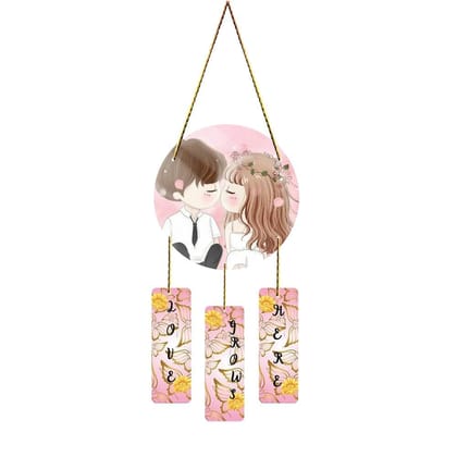 Charmor Love Grows here Wall Hanging Decorative Items for Home | Gifts | Living Room | Modern Decor Items (WH4613)