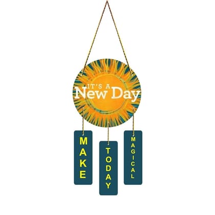 Charmor It's A New Day Wall Hanging Decorative Items for Home | Gifts | Living Room | Modern Decor Items (WH4607)