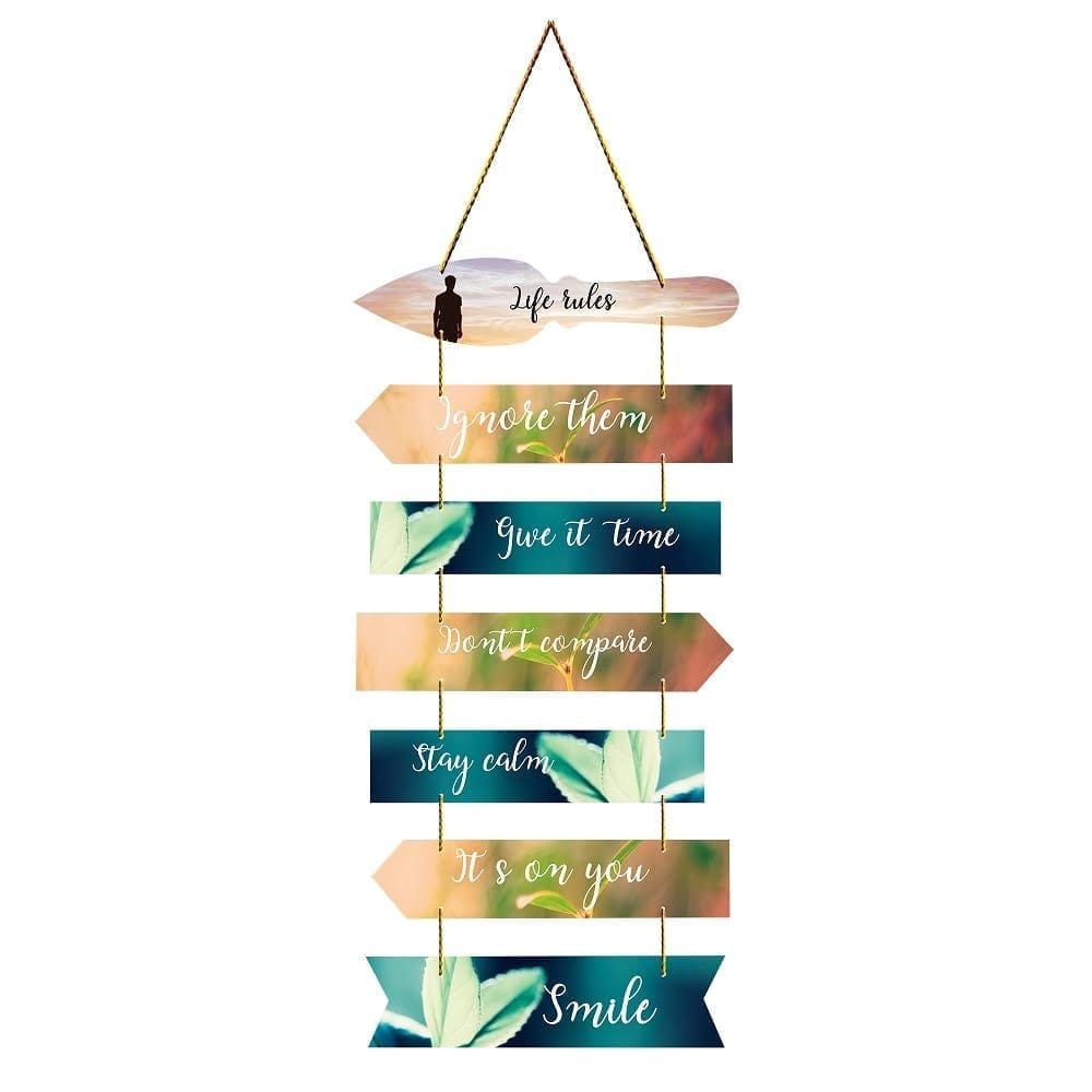 Charmor Life rules Decorative Wall Hanging Decoration for Home | Living Room | Garden | Wall Decoration (WH3412)
