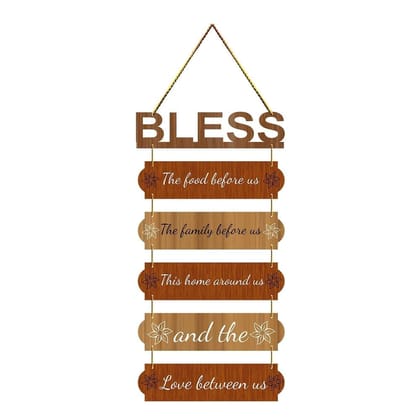 Charmor Bless The food before us Decorative Wall Hanger for Livingroom | Bedroom | Gifts | Home Decoration | Modern Artworks Decor (WH3015)