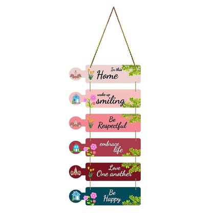 Wall Hangings for Home Decoration Items for Living Room Decor Welcome Home Wall Hanging for Home Office Decoration Handmade Craft Decorative Wall Art (WH2606)