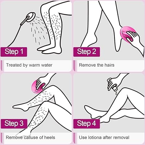 Crystal Hair Remover For Women & Men, Painless Remover Arms Legs & Back, Reusable Removal Stone Pack of 1 (Multicolor)