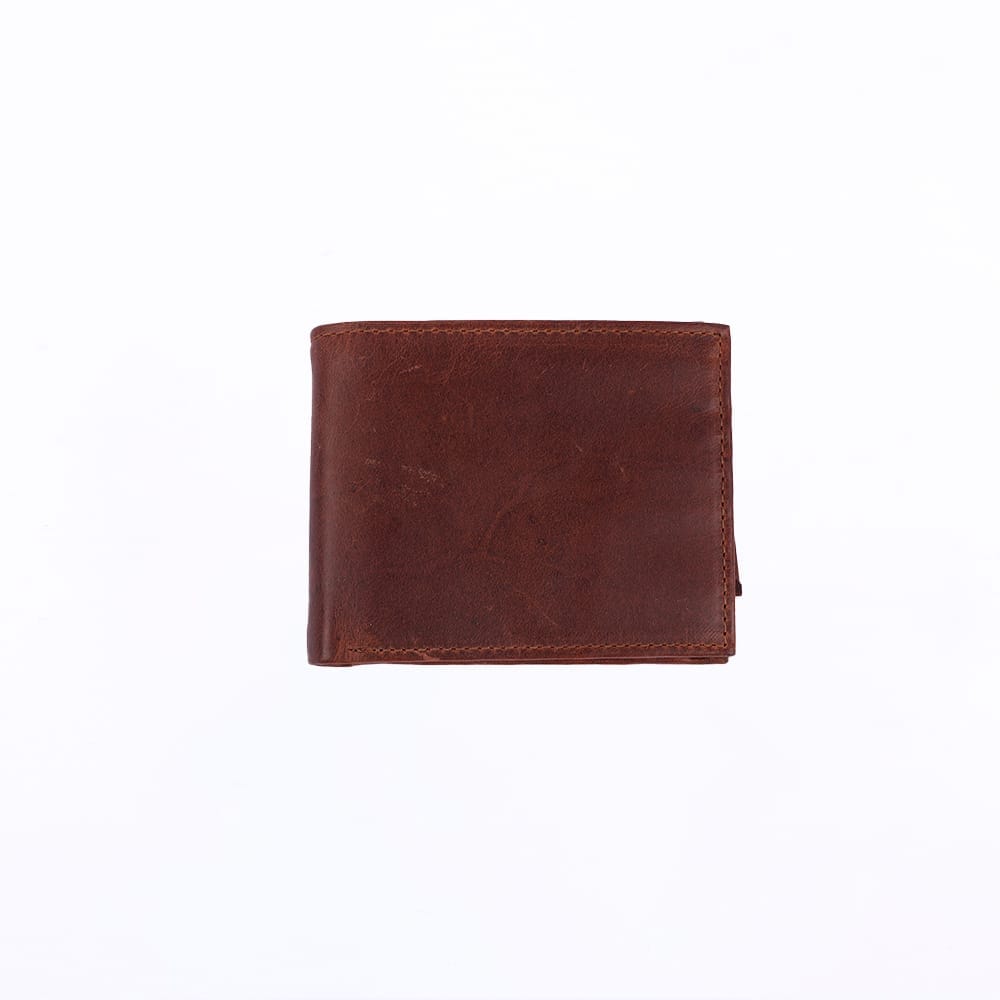 Classic RFID-Blocking Leather Wallet with Coin Pocket