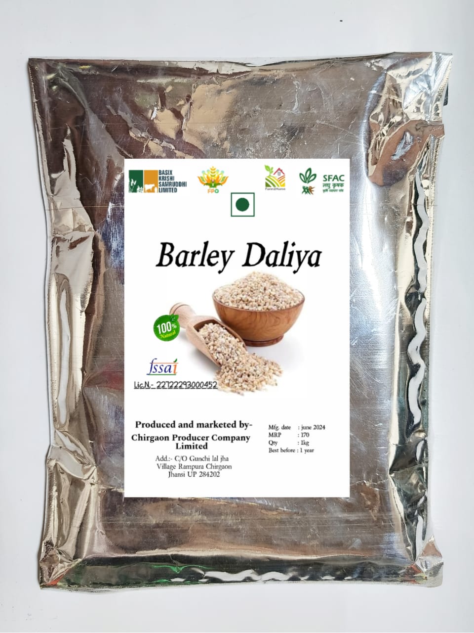 Barley Daliya | 1Kg (pack of 3)