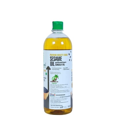 Deeksam Wood Pressed Sesame Oil | Pure Marachekku Nallennai | 100% Natural & Unrefined | Edible Grade | 1L