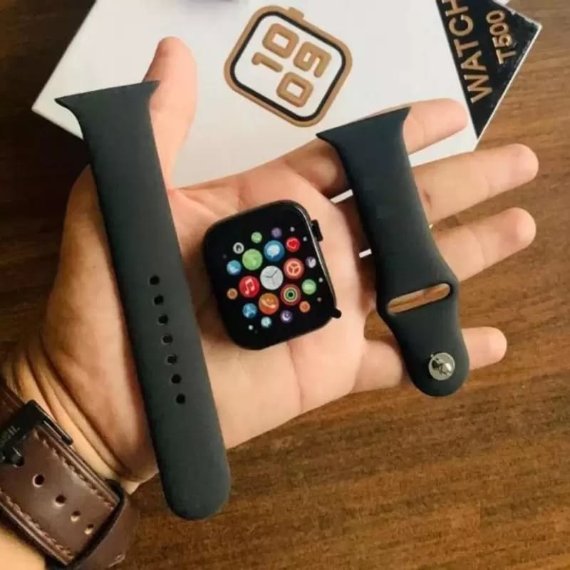 New T-500 S8 Series Smart Watch Sleep Monitor, Distance Tracker, Calendaring, Sedentary Reminder, Text Messaging, Pedometer, Calorie Tracker, Heart Rate Monitor Smartwatch (Black)