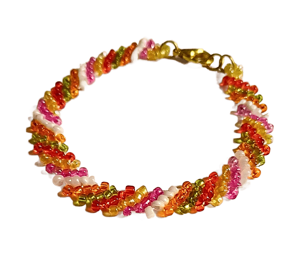 Handmade Lehariya Rakhi Seed Bead Bracelet-(BL-20)