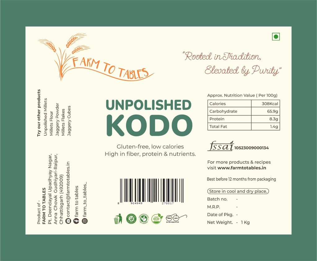 UNPOLISHED KODO MILLET