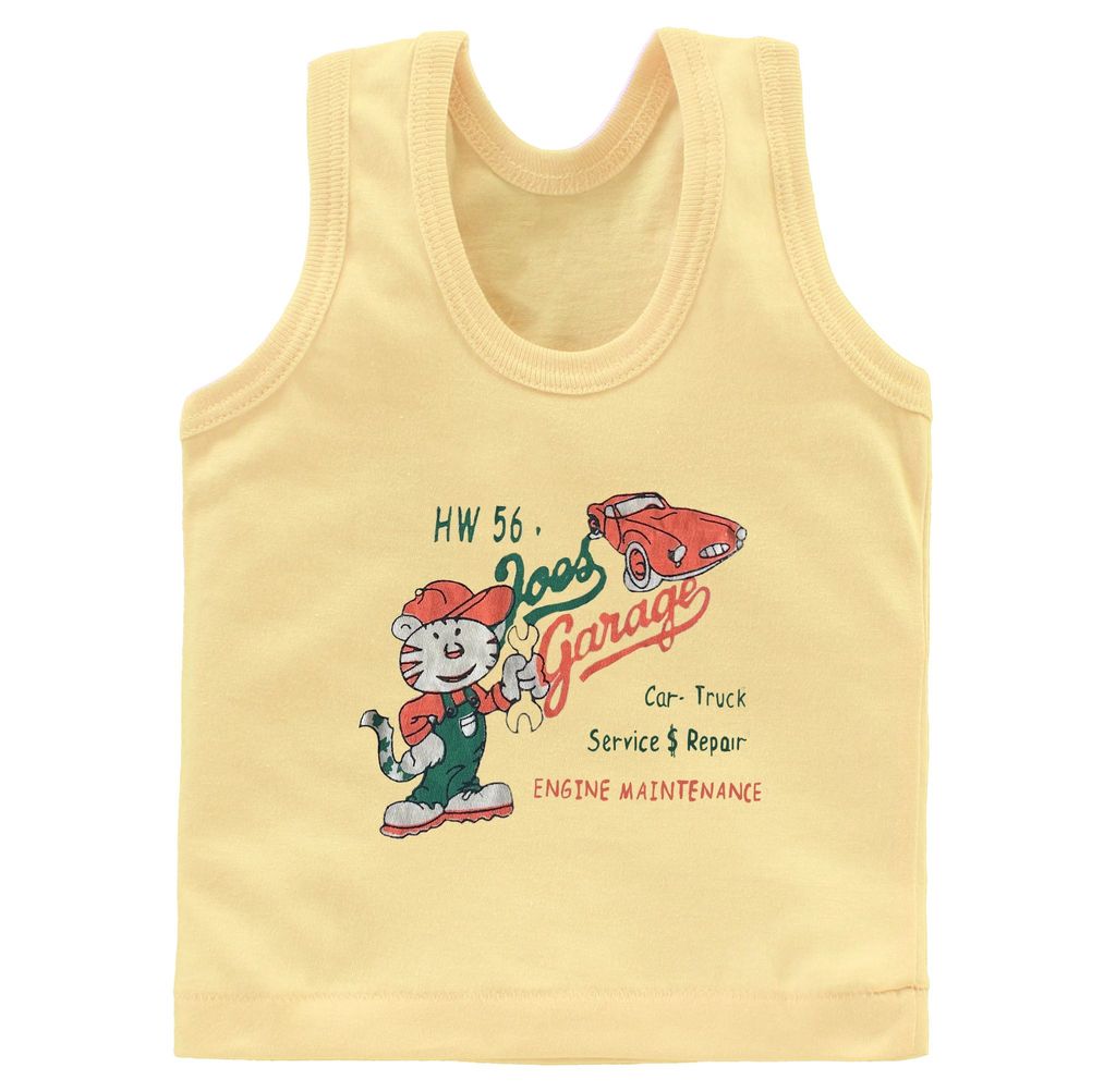 Neeba Kids Cotton Multicolor Printed Vest for Boys, Summer Innewear Undershirt Ganji Baniyan for New born Baby Boy (Pack of 3)