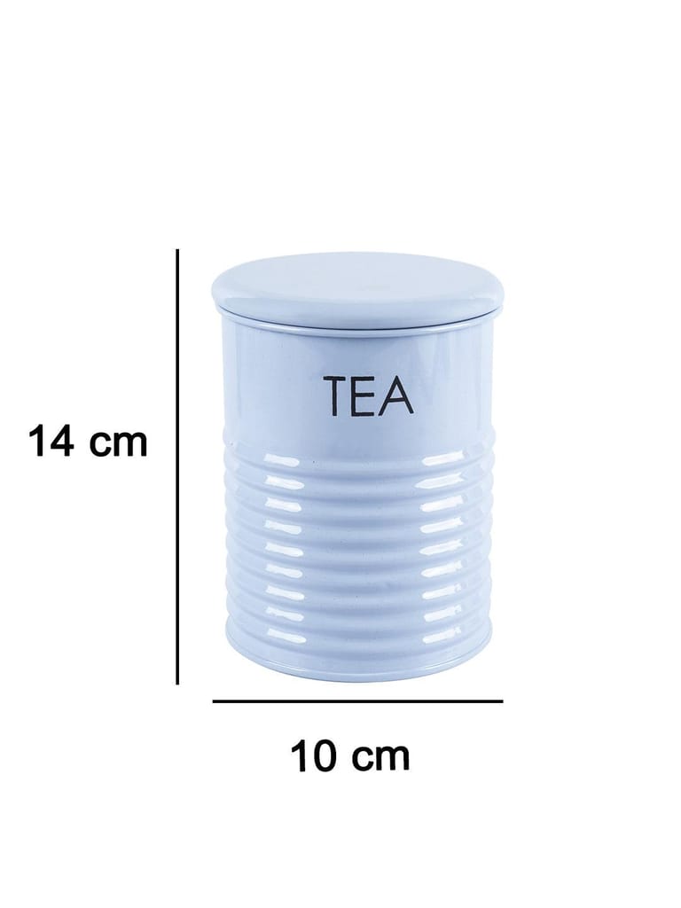Tea Jar with Lid - (Blue, 900mL)