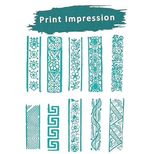 Wooden Stamp Block, Printing Stamp Design Set