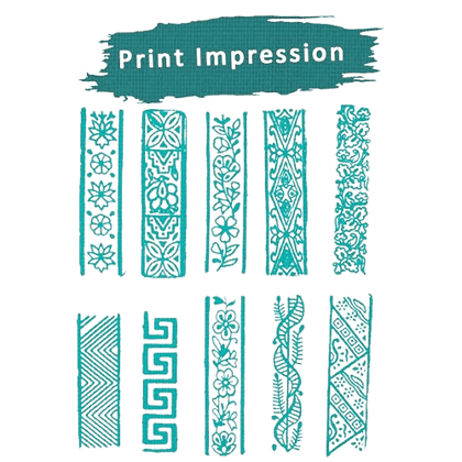 Wooden Stamp Block, Printing Stamp Design Set