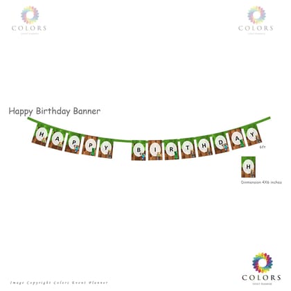 Colors Party Supplies Mine craft Theme Birthday Party Decorations Items for Boys Kits Include Happy Birthday Banner, Welcome & Tabletop Poster, Centrepiece, Cake Topper, Thank You Tags Spiral Hanging