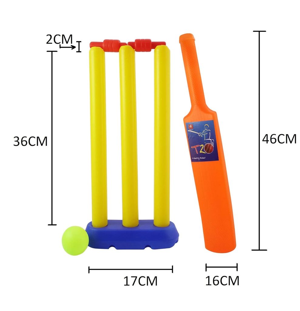 Nippon Plastic Baby Cricket Set, Multi Color