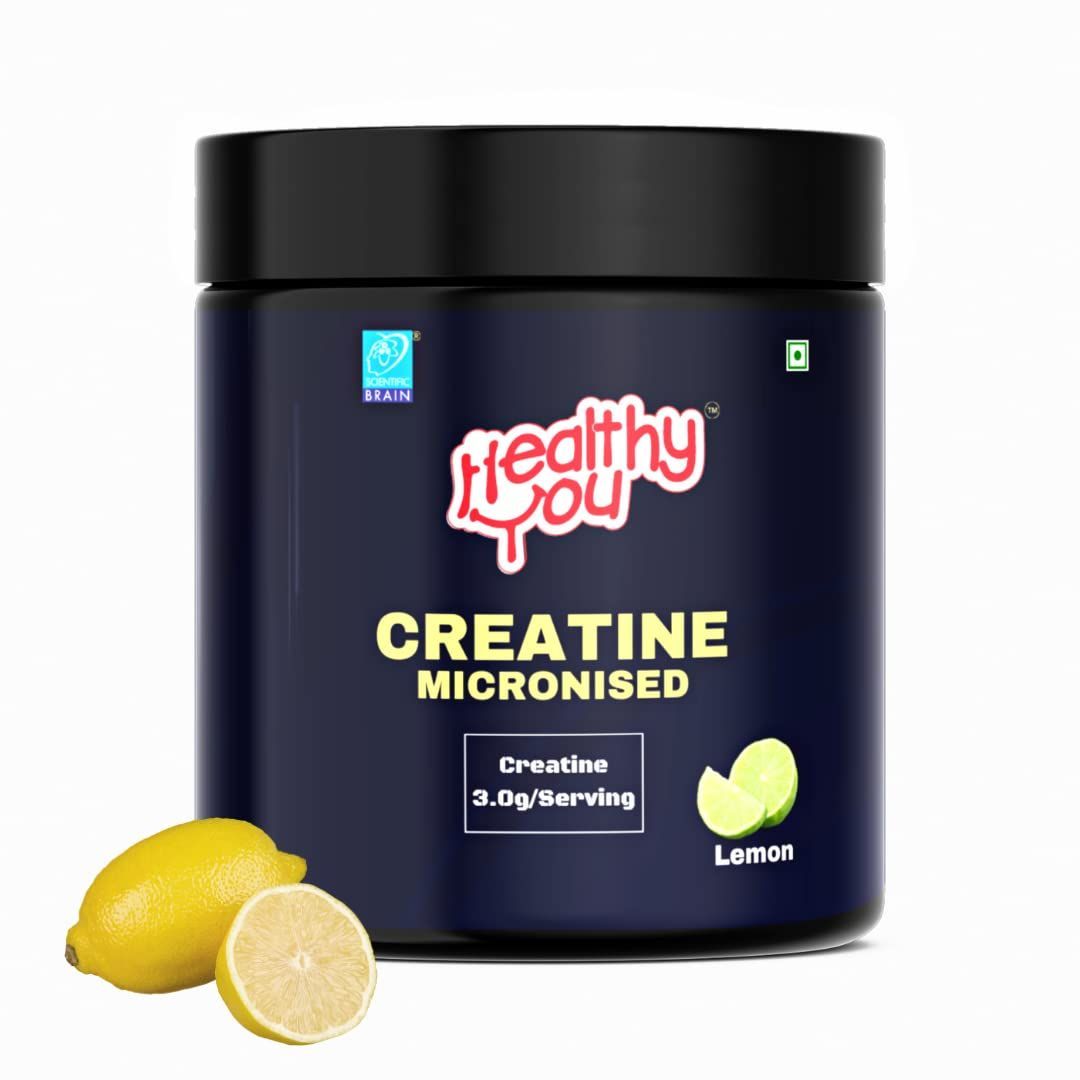 Healthy You Creatine | 3g Creatine per 5g scoop| Enhances Energy Production & Performance| Essential Amino Acids| Pack of 1 in Powder Form