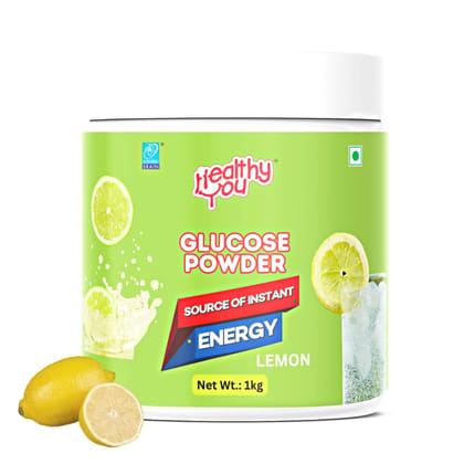 Healthy You Glucose Powder, Instant Energy Drink 400 gm, Lemon Flavored