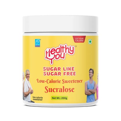 Healthy You Sugar-Free Sucralose| Healthy Sugar Option| Diabetic Friendly with Sucralose|Healthy Substitute for Sugar| 200gm