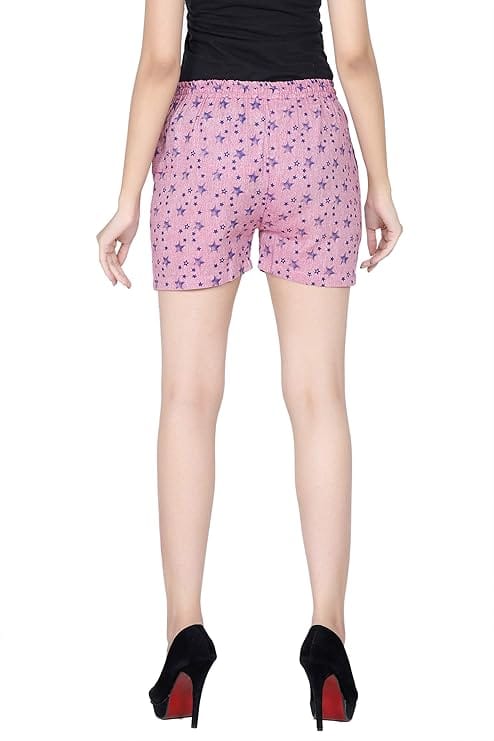 ceil Women's Cotton Printed Lounge Shorts