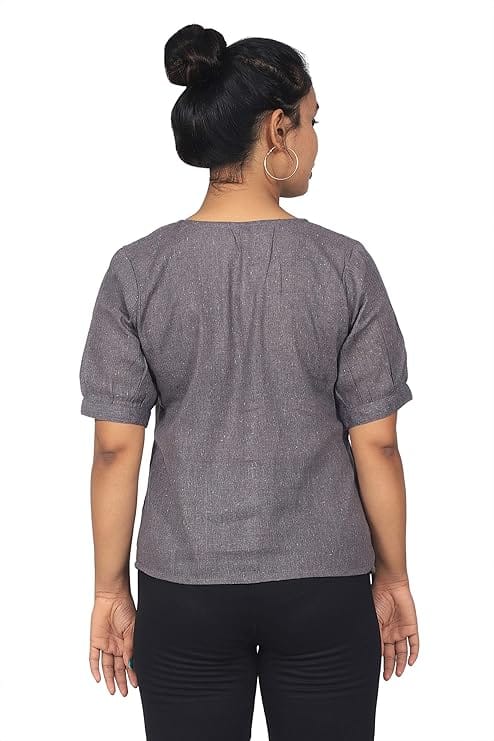 ceil Women's Cotton Regular Fit Top