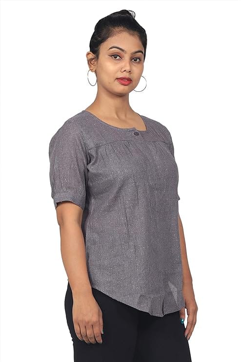 ceil Women's Cotton Regular Fit Top