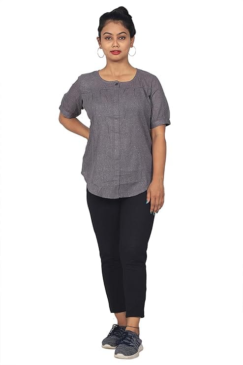 ceil Women's Cotton Regular Fit Top