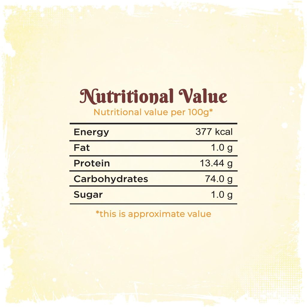 Shudhaata Bhalia Wheat Atta (1kg) - Premium Long Grain Non-Hybrid Wheat with GI Tag