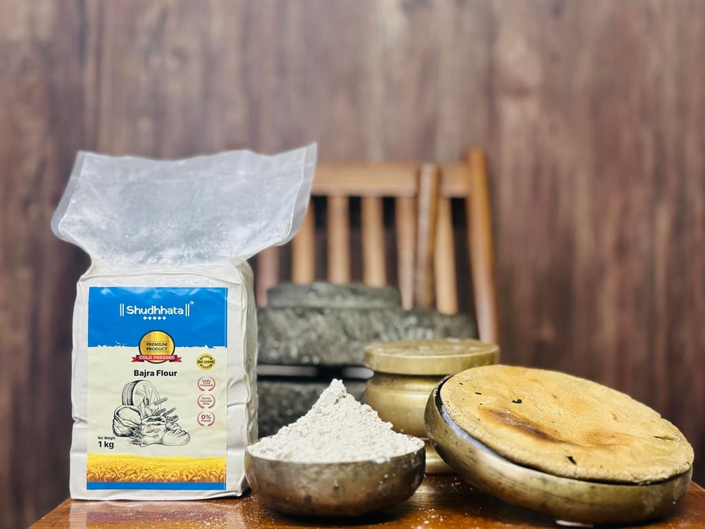 Shudhaata Premium Bajra Atta (1kg) - Wholesome Nutritious Goodness from India's Fields