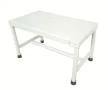 Bed Side Foot Step Stool Single with Anti Slippery Metal Coating Top Medical Furniture for Hospital / Clinic / Nursing Home and Domestic Use ( Single Foot Step, Standard)