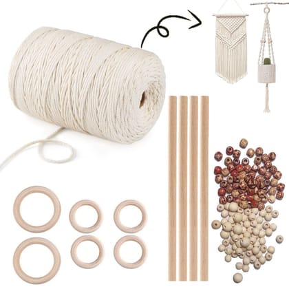 ecofynd Macrame DIY Kit for Plant Hanger, Wall Hanging