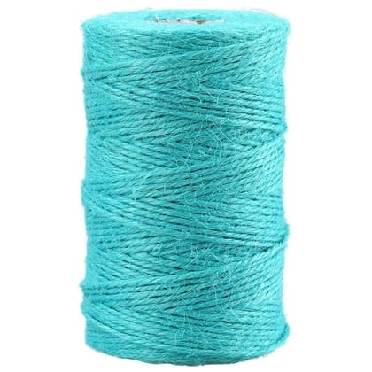 ecofynd Single String Aquamarine Color Jute Cord