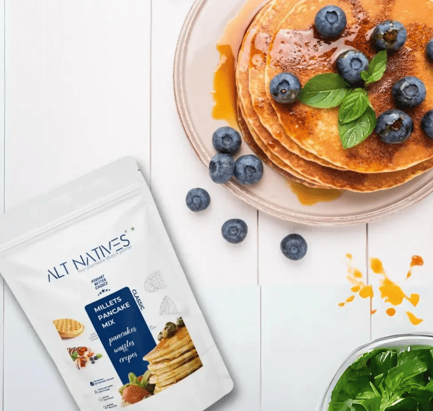Millets Pancake/Waffle,Chocolate Pancake/Waffle, No Maida | Gut Friendly | Gluten Free | Diabetic friendly | 150g x 2 | Pack of 2
