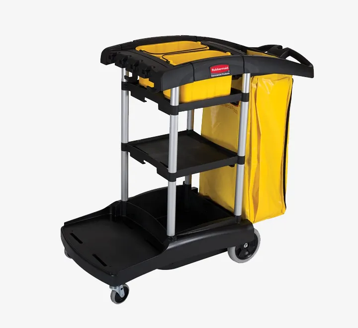 Rubbermaid Janitorial Cleaning Cart - Traditional, 45.89 Inch x 8.574 Inch x 8.574 Inch ( FG617388BLUE)