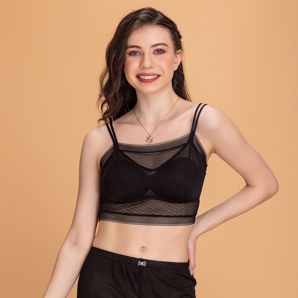 20125 Crop Top Bamboo Fabric Soft Bralette
