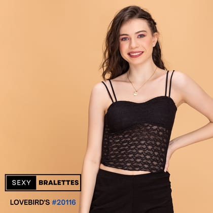 B20116 Lacy Lovebird's Bamboo Fabric Soft Bralet