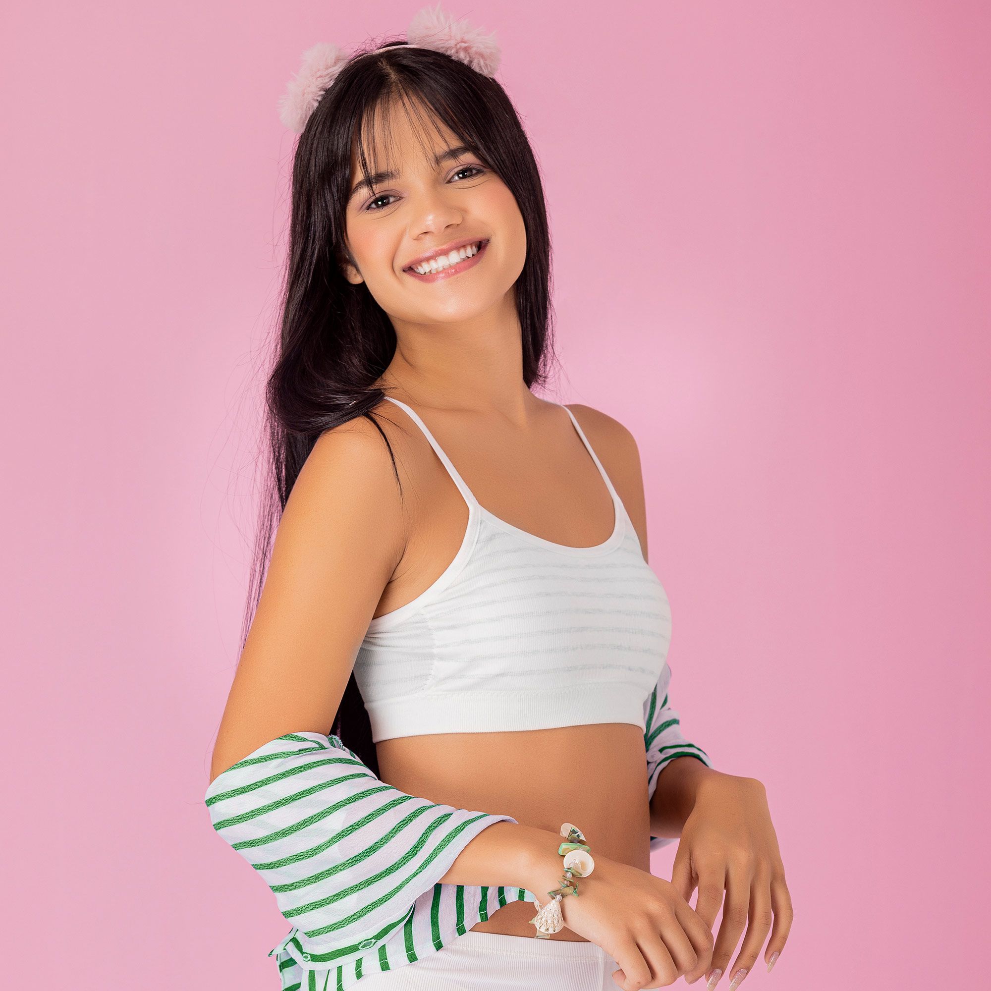 S5556 Seamless Girls Sporty Modal Bralette