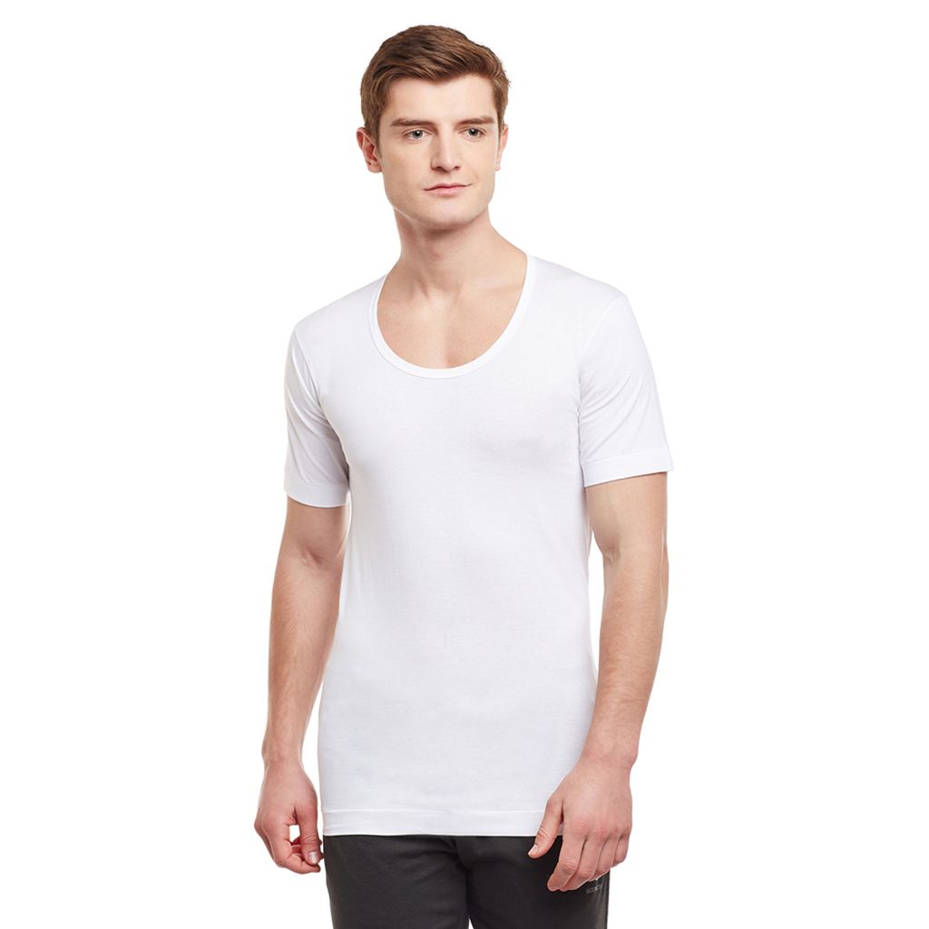 BodyX Super Cotton Tubular Half Sleeve Vest Undershirt-BX203 - Vests | Buy online on ZillyBuy