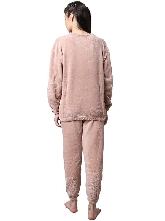 Ukal Women Winter Nightsuit Ladies Nightwear Warm Night Suit Dress Girls Women's Top Pajama Pants Regular Fit Pyjama Set