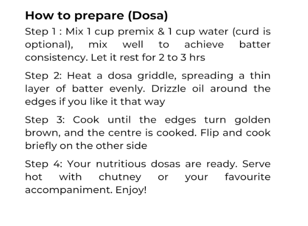 Alt Natives Dry Dosa Premix Dosa Dhokla Dumplings | Light Brown |450 G