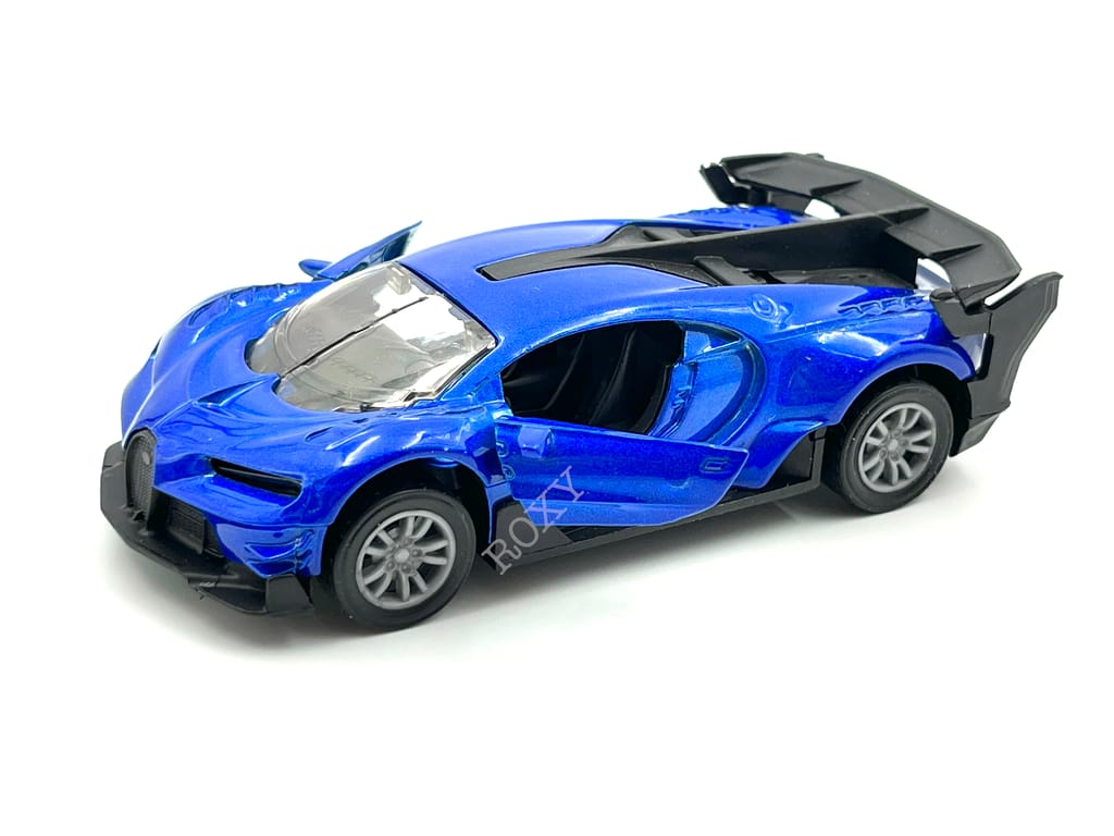 Metal Cars Bugatti Metal Toy Car with Openable Doors, High Speed Car with Pull Back Dual Tone Sports Car for Kids. (Size 1:32)