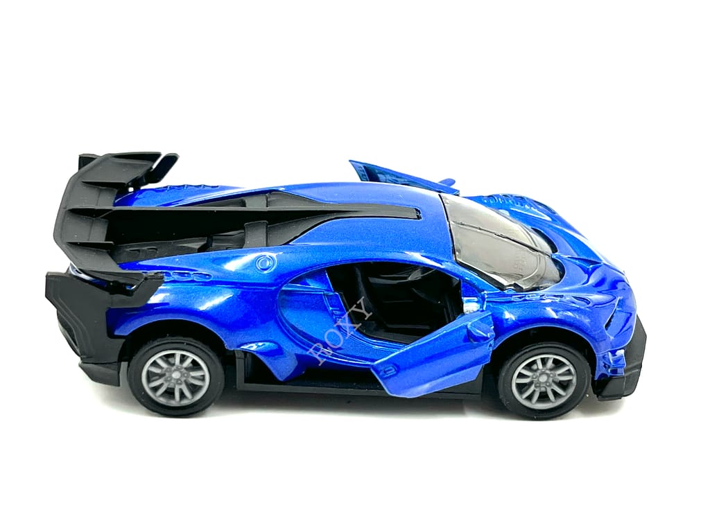 Metal Cars Bugatti Metal Toy Car with Openable Doors, High Speed Car with Pull Back Dual Tone Sports Car for Kids. (Size 1:32)