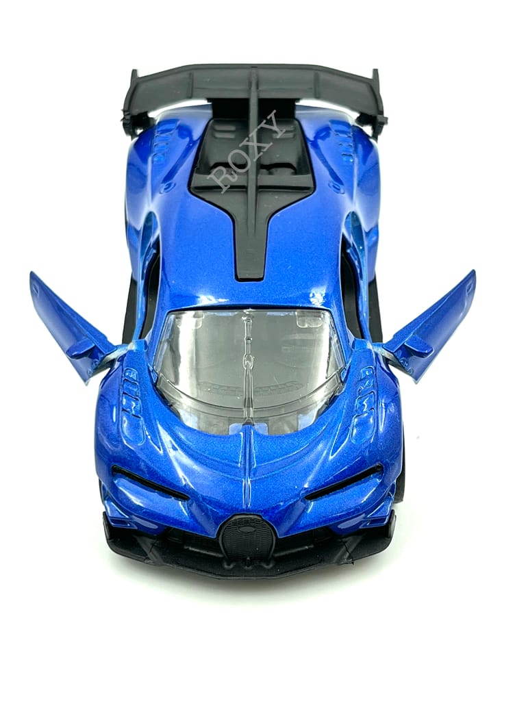 Metal Cars Bugatti Metal Toy Car with Openable Doors, High Speed Car with Pull Back Dual Tone Sports Car for Kids. (Size 1:32)