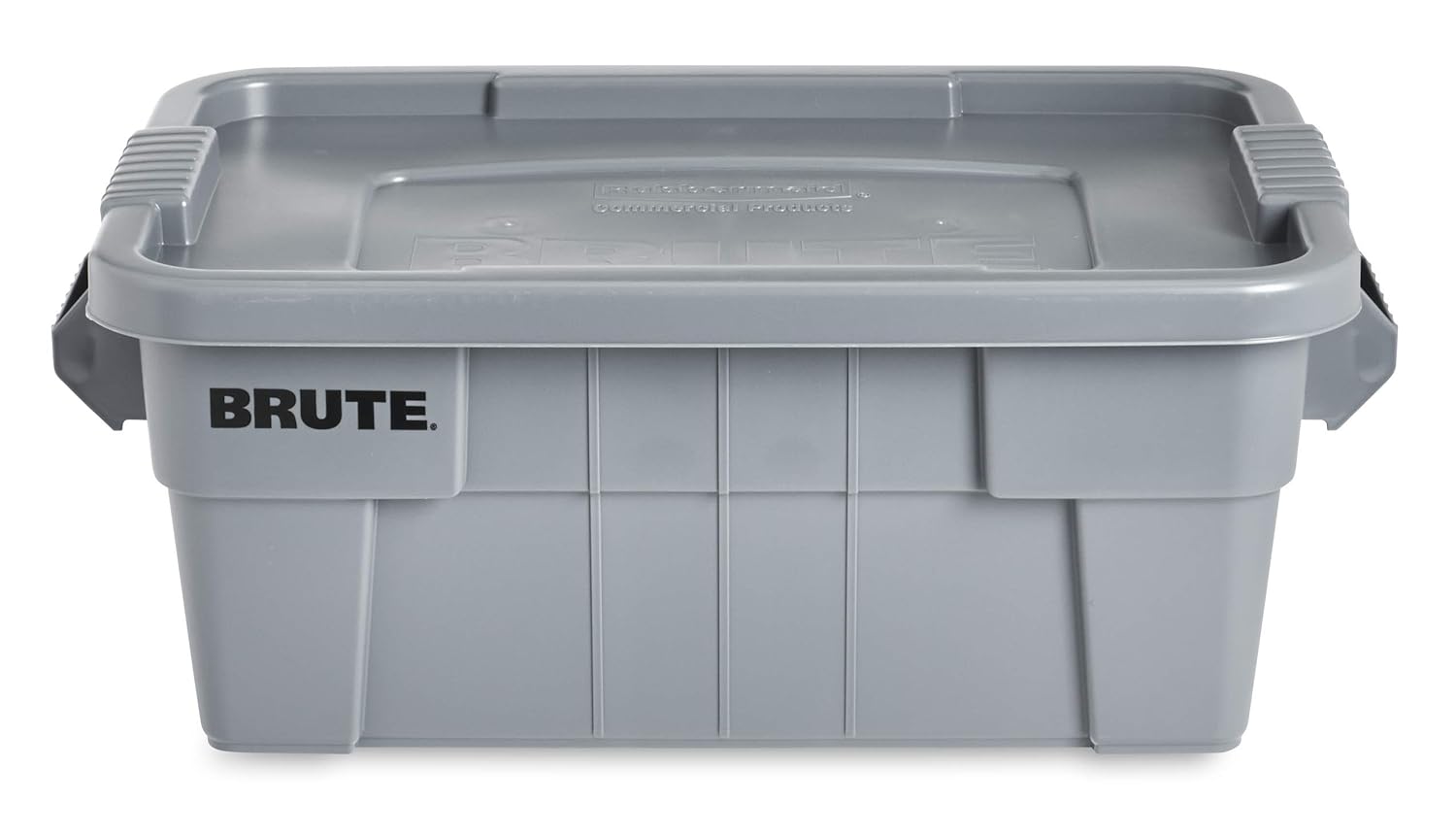 Rubbermaid FG9S3000Grey BRUTE 14 Gal Tote with Lid, Grey