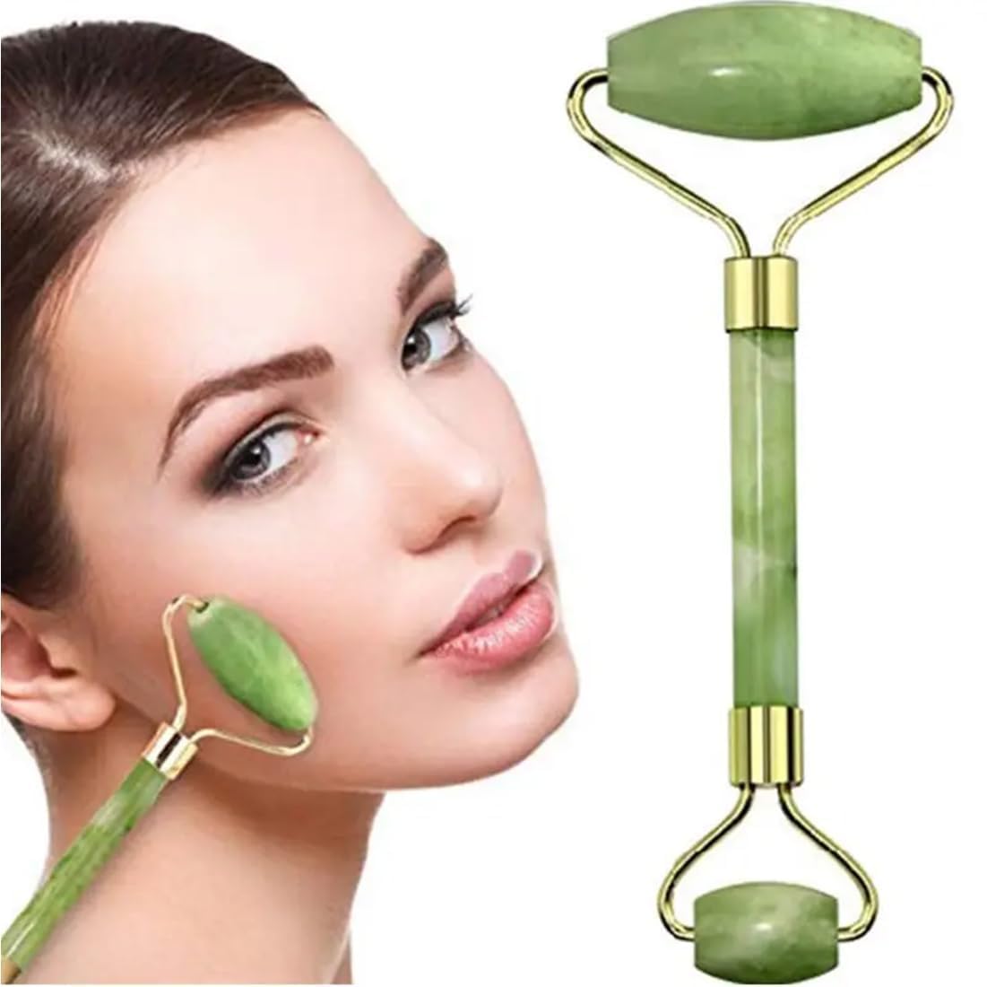 Stone and anti aging jade roller massager for face massage natural face skincare