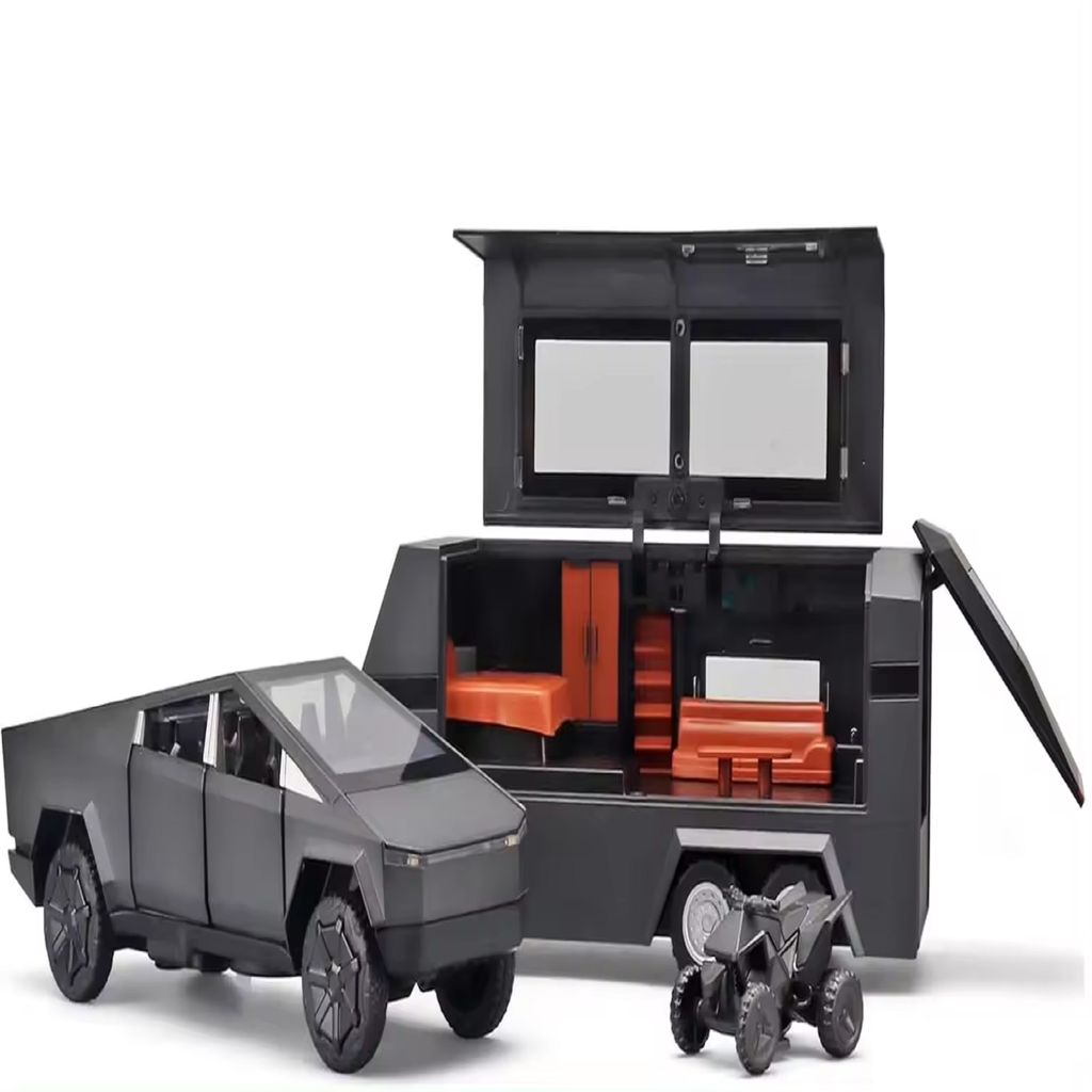 KTRS ENTERPRISE 1/32 Tasla Cyber Truck Pull Back Die Cast Opened Door Pick Up Model With Light&Sound And Alloy Motorbike Die-Cast Car Model - Toys and Games | Buy online on ZillyBuy