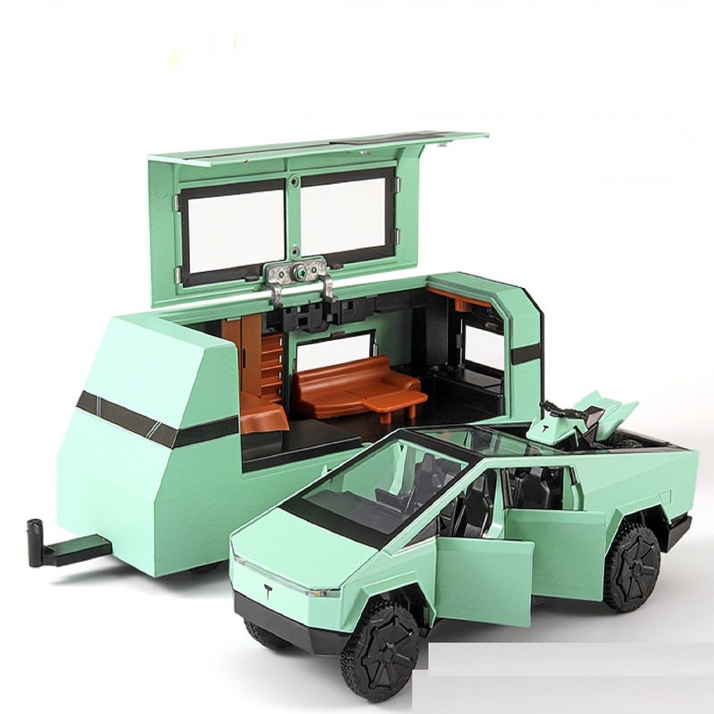 KTRS ENTERPRISE 1/32 Tasla Cyber Truck Pull Back Die Cast Opened Door Pick Up Model With Light&Sound And Alloy Motorbike Die-Cast Car Model - Toys and Games | Buy online on ZillyBuy